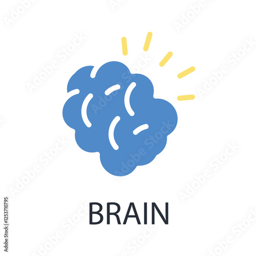 Brain icon. vector.Editable stroke.linear style sign for use web design,logo.Symbol illustration.