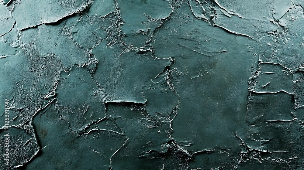 Fototapeta premium Dark teal textured wall background