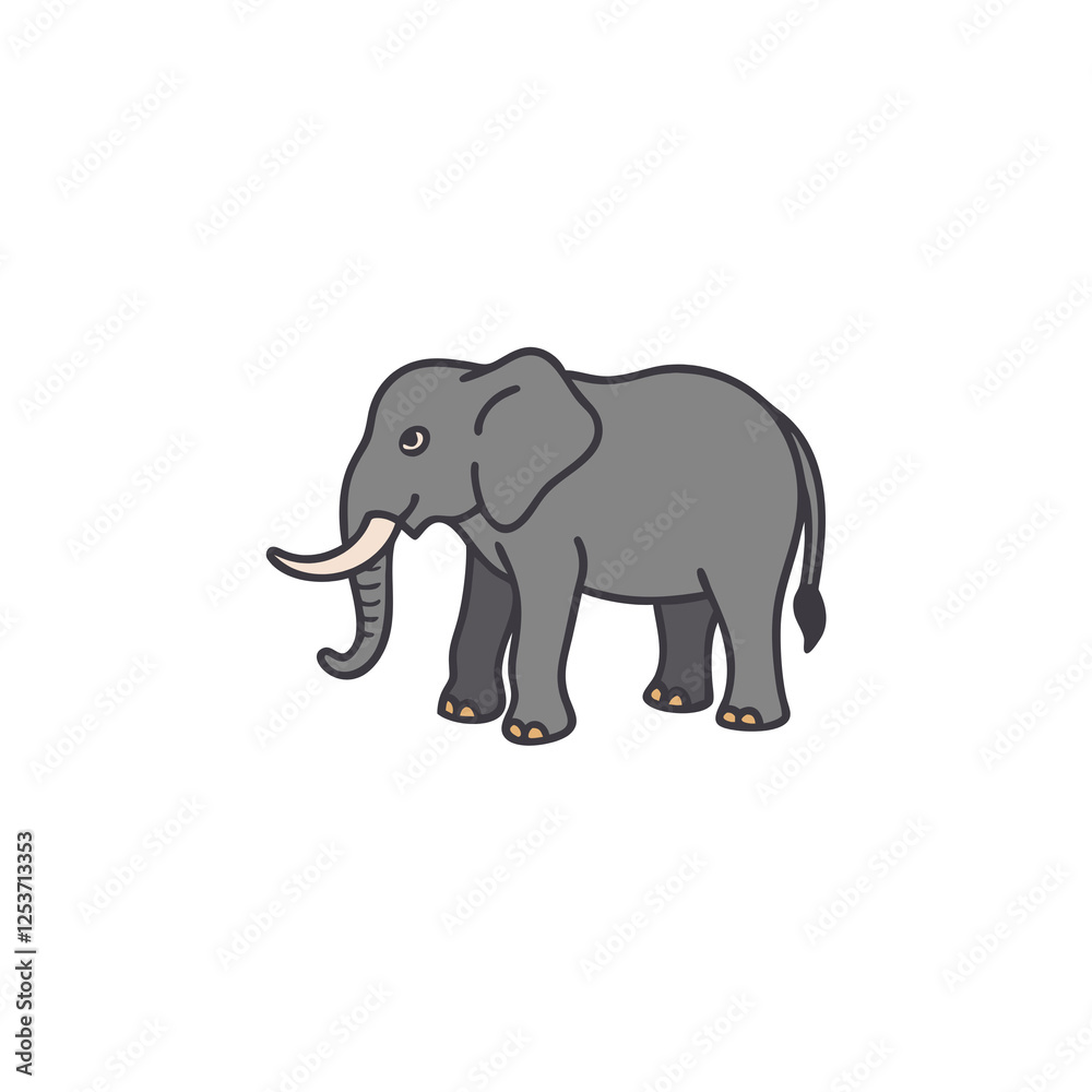 elephant colored icon on transparent background
elephant colored icon on transparent background
