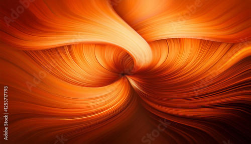 An abstract background with flowing lines in varying shades of orange.