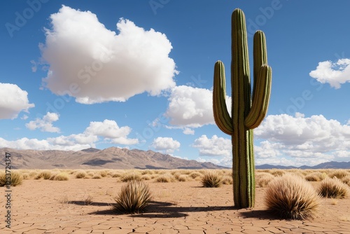 saguaro cactus in the desert