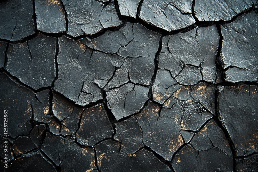 Cracked dry black earth texture background, climate change concept Cracked dry black earth texture background, climate change concept