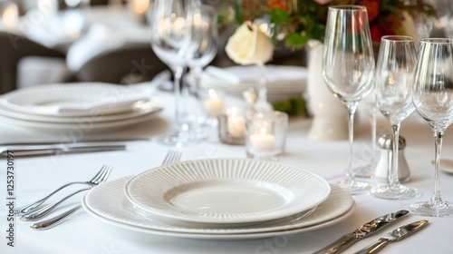 table setting for a dinner