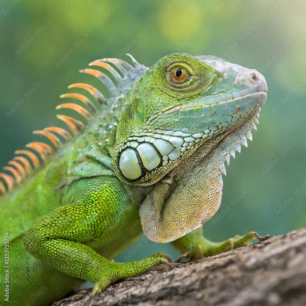 Small Green Iguana Closeup
Small Green Iguana Closeup