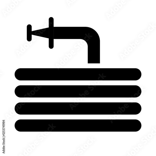 water hose solid icon