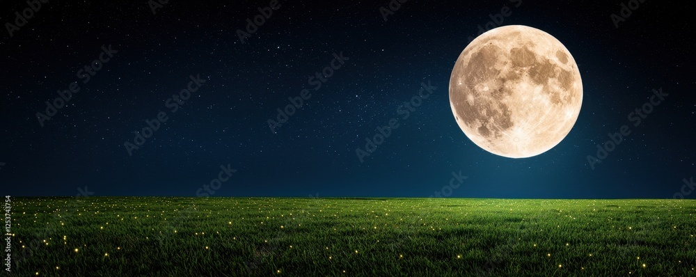 Fototapeta premium full moon in the night