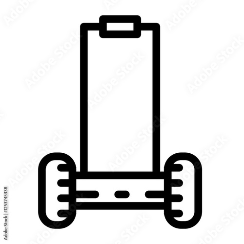 grass cutter line icon