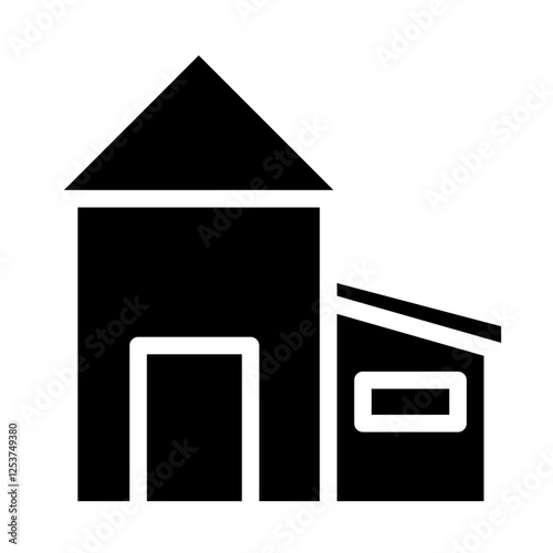 halfway house solid icon