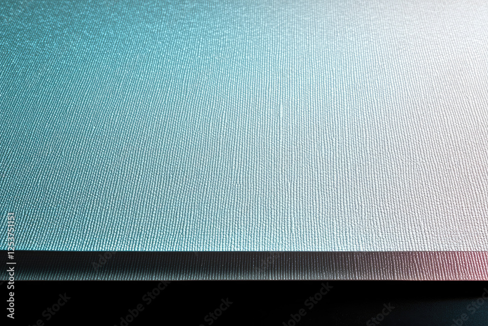 custom made wallpaper toronto digitalMinimalist abstract background, gradient teal to white, textured surface, sharp horizontal line, dark bottom edge, studio lighting, clean design, geometric composition, subtle color transition, high