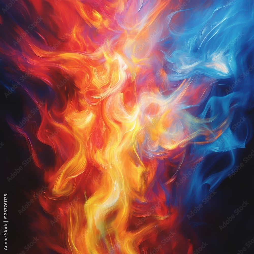 Vibrant Abstract Fire and Ice Texture with Flowing Patterns and Dynamic Color Blends Creating a Unique Visual Experience Vibrant Abstract Fire and Ice Texture with Flowing Patterns and Dynamic Color Blends Creating a Unique Visual Experience