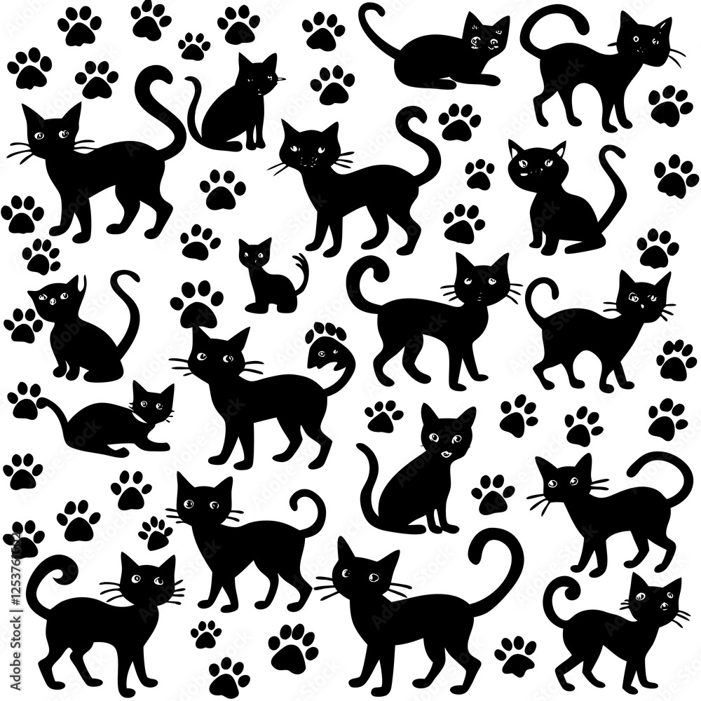 set of cats set of cats