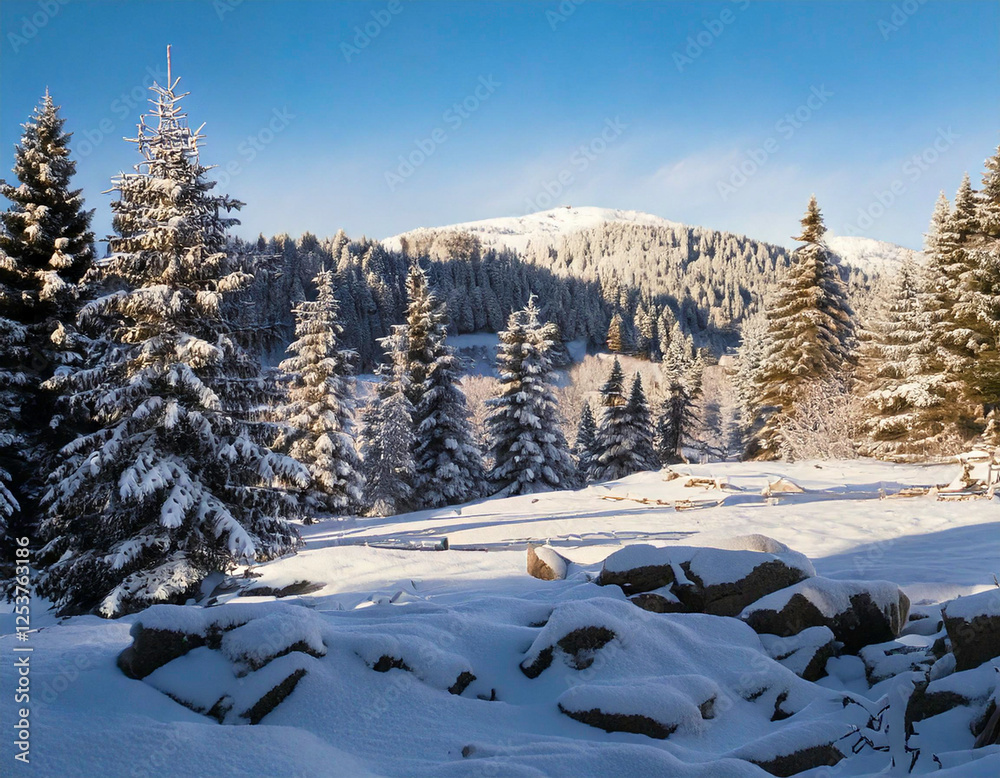 Obraz premium Peaceful Winter Silence Serenity