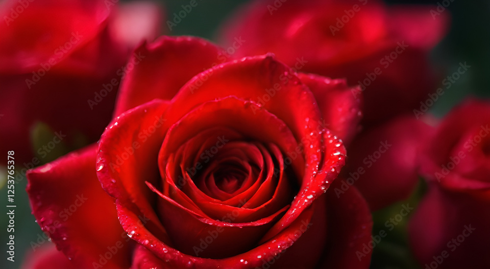 red rose with water drops red rose with water drops