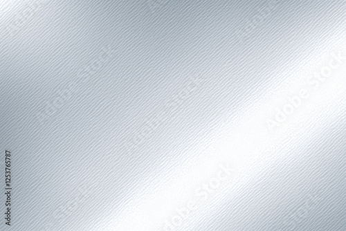 Silver metallic surface, brushed aluminum texture, reflective material, smooth gradient, abstract background, minimalist design, industrial aesthetic, sleek finish, soft lighting, subtle sheen, monoch