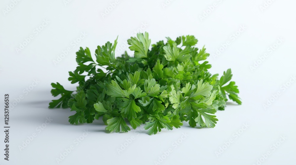 Fresh Green Culinary Herbs Isolated on White Background for Cooking and Food Preparation Fresh Green Culinary Herbs Isolated on White Background for Cooking and Food Preparation