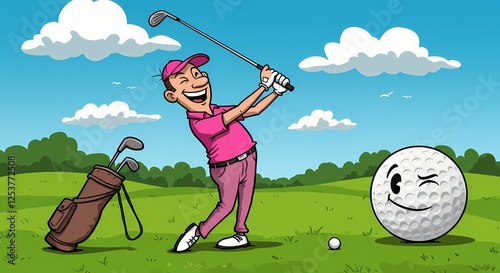 golfer on a golf course