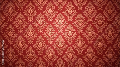 baroque red wallpaper background
