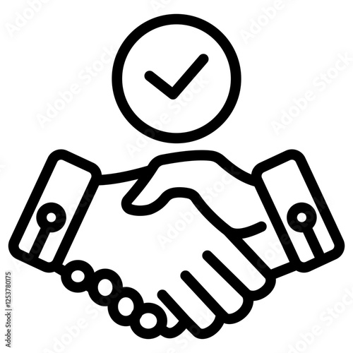 Agreement outline icon