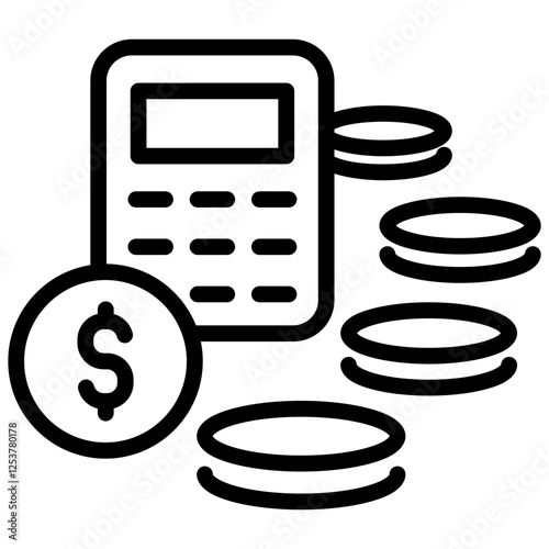 Cost Saving outline icon