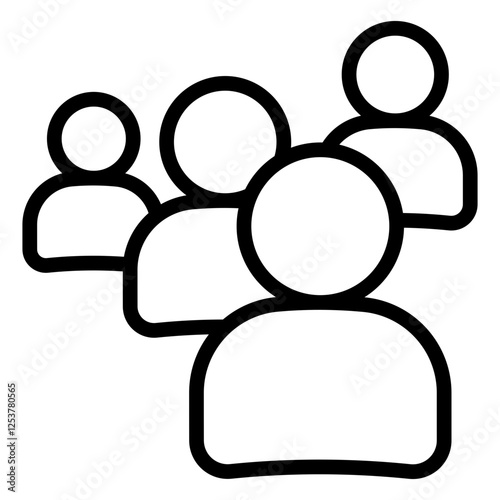 Team outline icon