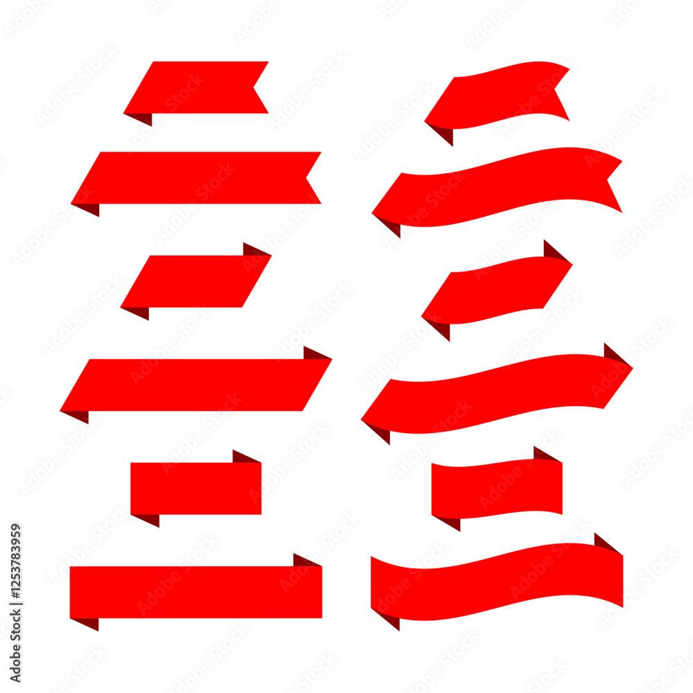 red label tag sticker for sale advertising, red ribbon banner graphic, red premium tag icon