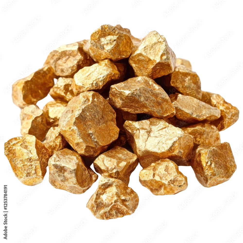 gold nugget on a transparent background gold nugget on a transparent background