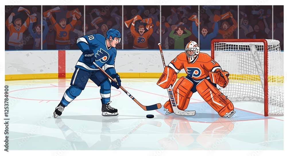 Obraz premium ice hockey players