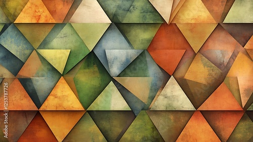 Abstract Geometric Triangle Pattern Background