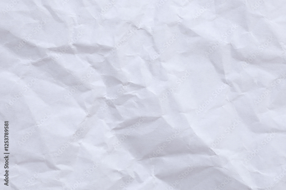 Naklejka premium Crumpled white paper texture background