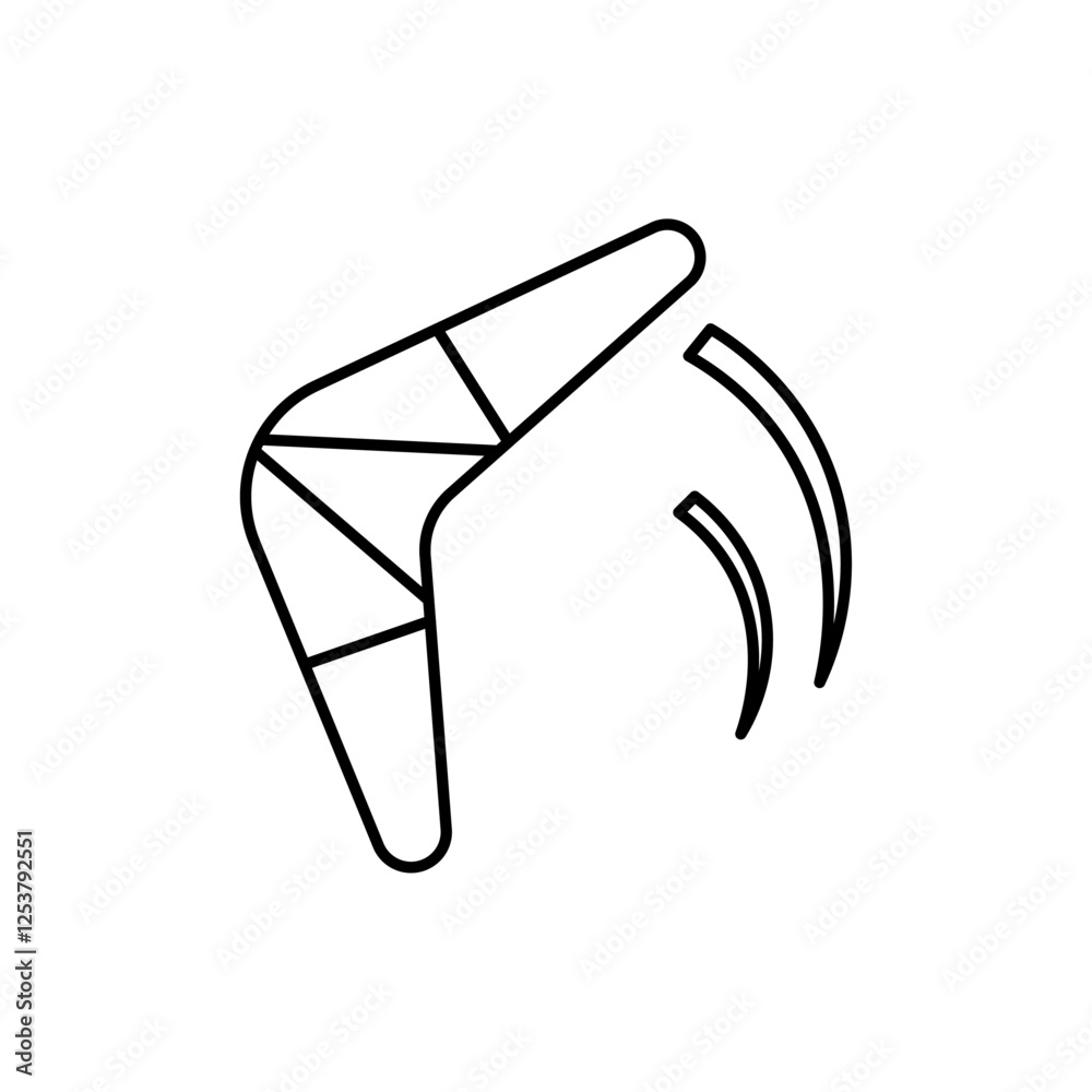 Boomerang Icon Vector logo set flat Boomerang Icon Vector logo set flat