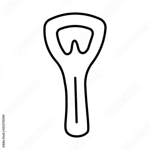 bottle opener icon Vector logo set flat