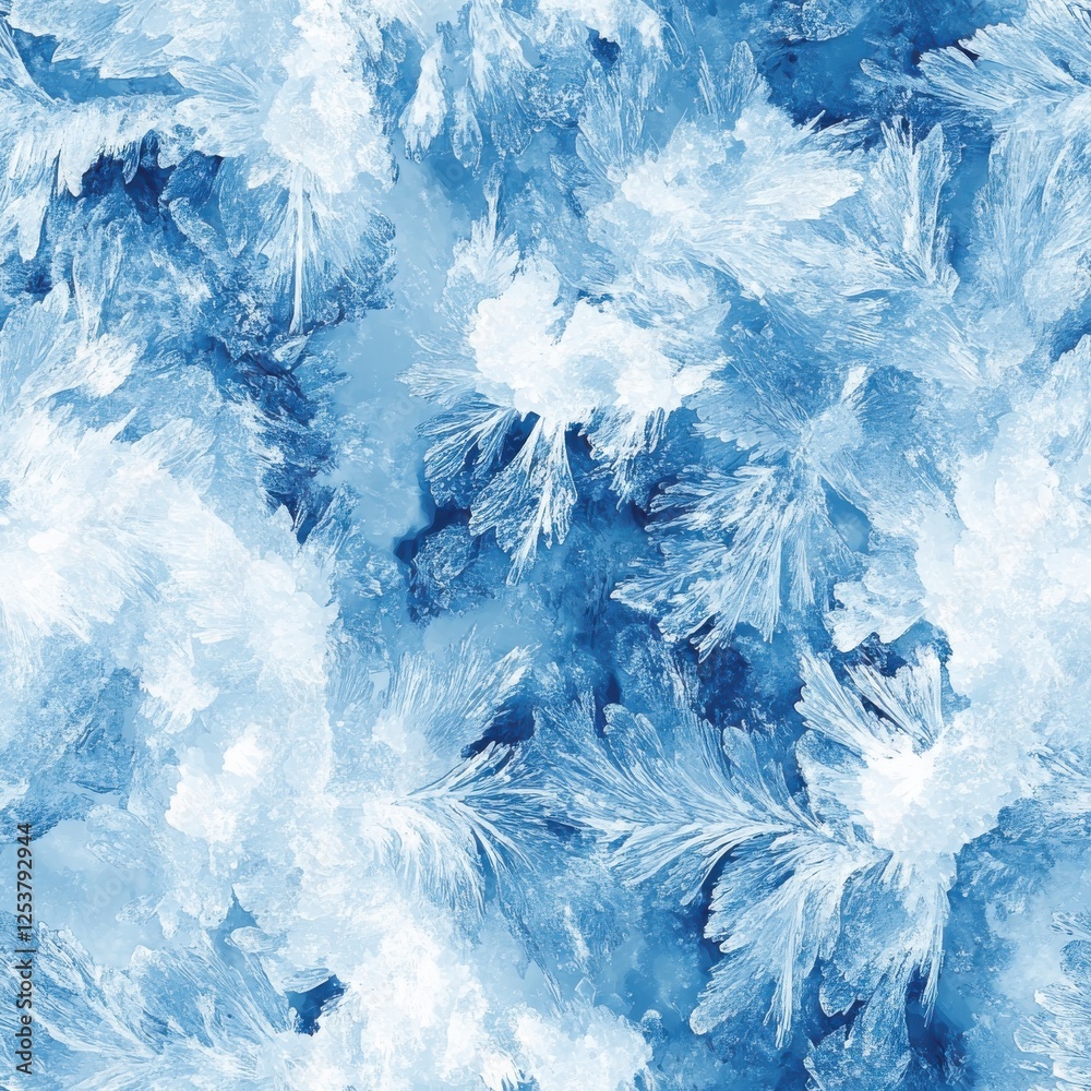 Beautiful Icy Blue Textures with Intricate Patterns of Frosty Crystals for Backgrounds and Design Projects Beautiful Icy Blue Textures with Intricate Patterns of Frosty Crystals for Backgrounds and Design Projects