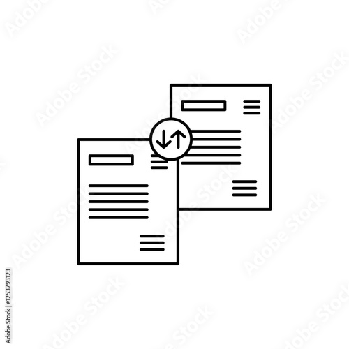case priority icon Vector logo set flat