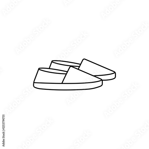 Espadrille icon Vector logo set flat