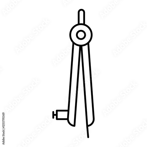 geometric compass icon Vector logo set flat