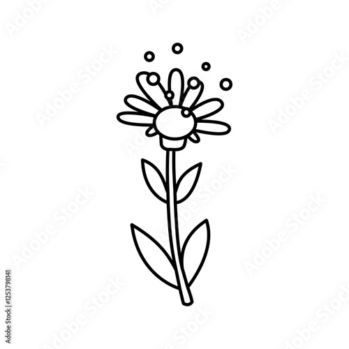 Pollen icon Vector logo set flat