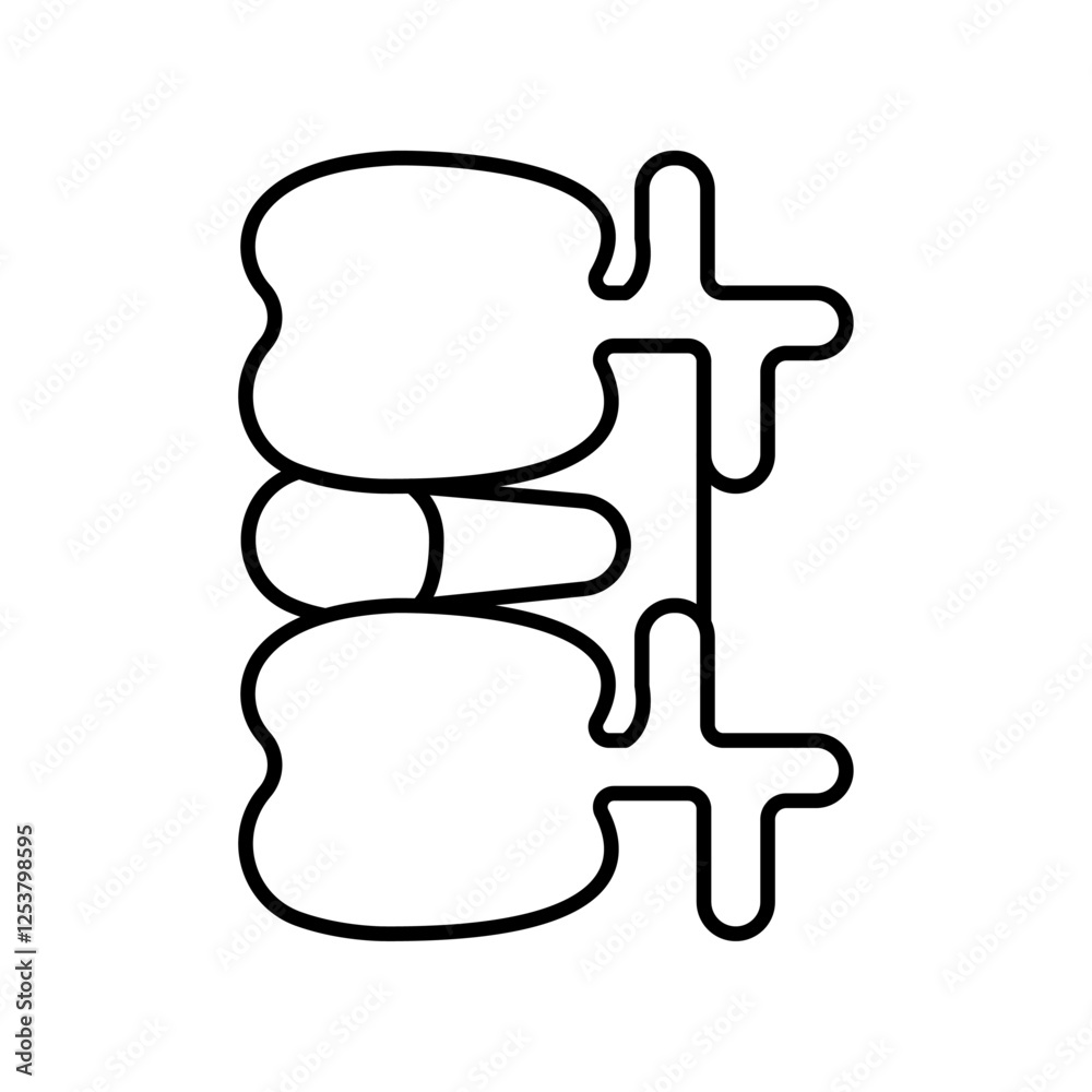 Radiculopathy radicular syndrome icon Vector logo set flat Radiculopathy radicular syndrome icon Vector logo set flat