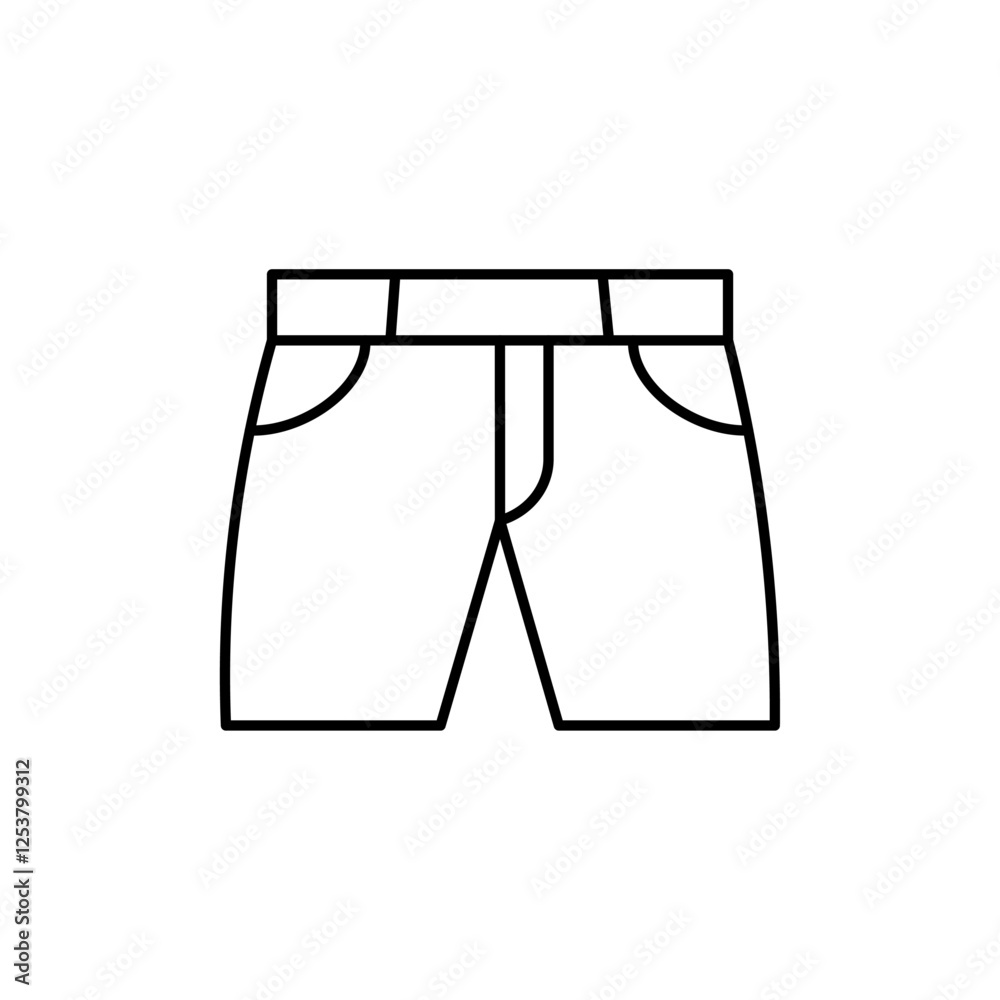 shorts icon Vector logo set flat