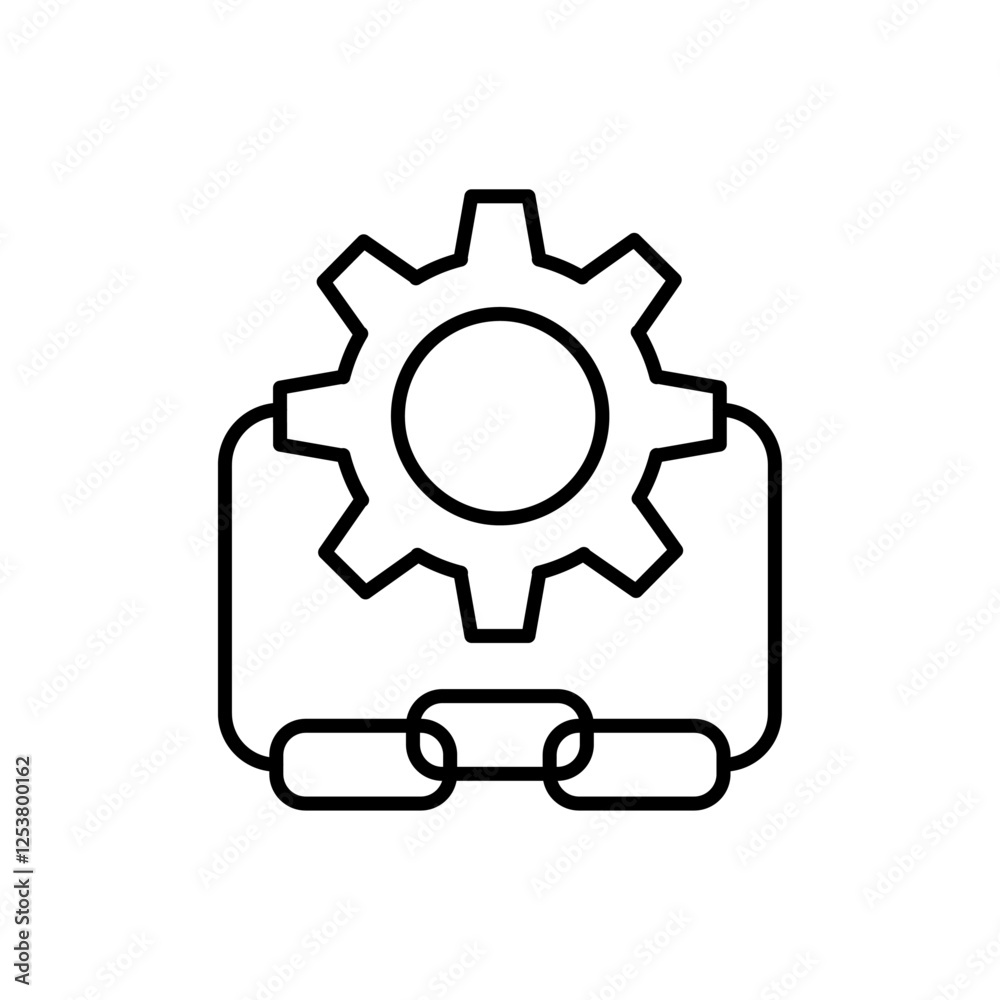 Supply chain icon Vector logo set flat Supply chain icon Vector logo set flat