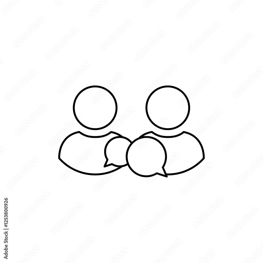 User interaction icon Vector logo set flat User interaction icon Vector logo set flat