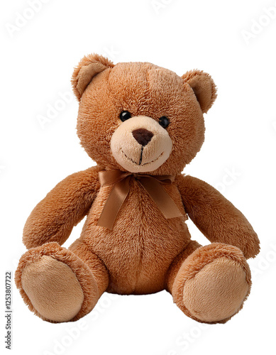 Obraz na płótnie brown teddy bear isolated on white w salonie