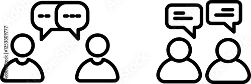 "Communication Icon Representing Digital Interaction, Messaging, and Connectivity"