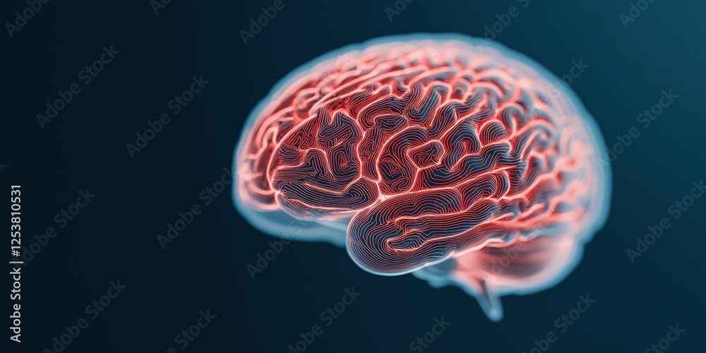 vibrant visualization of neuroplasticity showcasing glowing brain vibrant visualization of neuroplasticity showcasing glowing brain