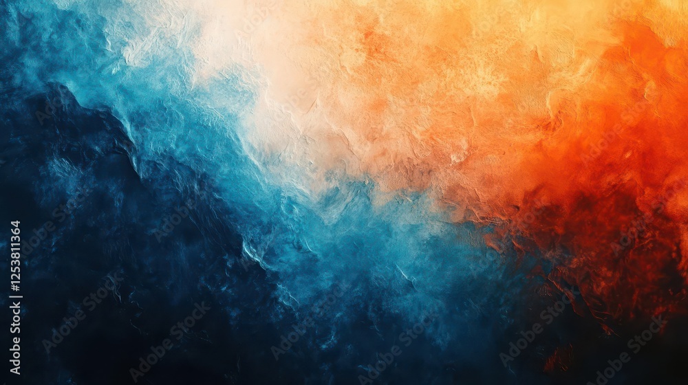 Obraz premium Abstract Gradient Background with Soft Orange and Blue Hues for Modern Minimalist Design