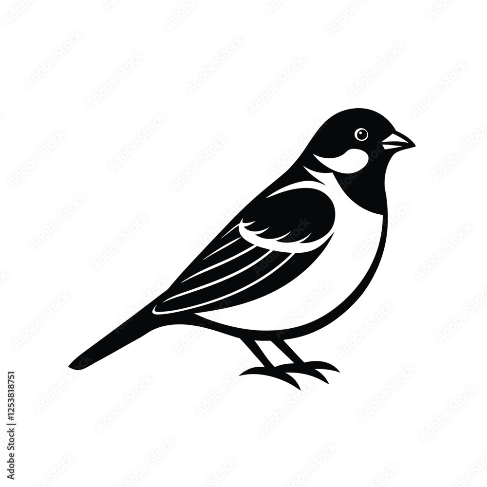 Obraz premium a vector illustration of a bird.