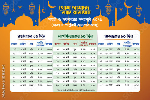 Bangladesh Ramadan 2025 Time table