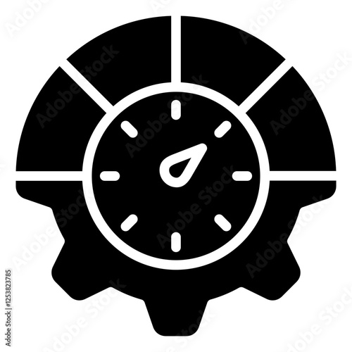 Performance Icon Image, Management and Productivity Vector  Concept Design