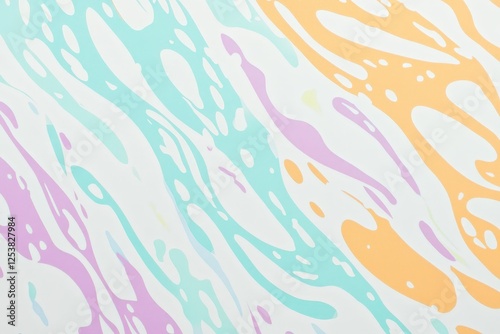 This image features a colorful abstract pattern with waves in pastel hues, creating a fluid and energetic feel, ideal for design or creative projects.