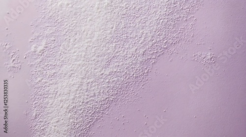 Flour dusting, purple background