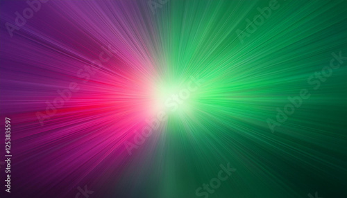 a light inexperienced ray of light with a transition right into a mild red spot of light separates the purple and green backgrounds